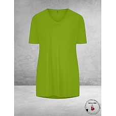 Plus Basics  Shirt Tee V-Neck KIWI